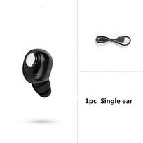 „Invisible Ultra Small“ belaidės „Bluetooth“ sportinės ausinės juoda