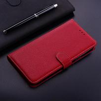 Skirtas Samsung Galaxy A12 Case Prabangus grūdėtas odinis piniginės apverčiamas telefono dėklas, skirtas Samsung A12 Coque A 12 6,5 colių kortelių lizdo stovo laikiklio dangtelis Samsung Galaxy A12 raudona