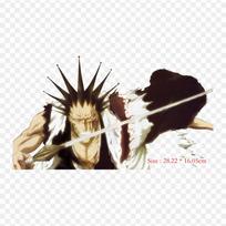 Kenpachi Zaraki Byakuya Kuchiki Anime Lron Ant pleistrų drabužių krepšiui marškinėlių šilumos perdavimo lipdukai juostelės aplikacijos black
