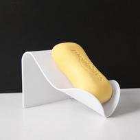 1 vnt. muilo laikiklis Vonios kambario dušo muilo indas Dušo lėkštės Muilo laikymo dėžutė su nutekėjimo sienele montuojama lipni plastiko reikmenys 1Pcs balta
