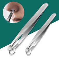 Nosies plaukų kirpimo pincetas Nosies kirpimo žirklės pincetas apvalus antgalis Perfect Steel Nosies plaukų šalinimas Apipjaustymas Nosis