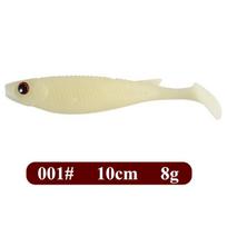 FTK masalas, 5 vienetų upėtakių masalas, ilgis 10 cm, minkštas tvirtinimo galvutė, dovanotas supamasis reikmenys, vienas svoris 8 g 001 beige