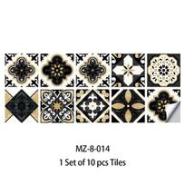 10/15/20 cm meksikietiškų plytelių lipdukas Virtuvės Backsplash drabužių spinta vonios kambarys vandeniui atsparus nulupimas ir lipdukas ryškių filmų meno sienų lipdukai 10cmX10cmX10pcs