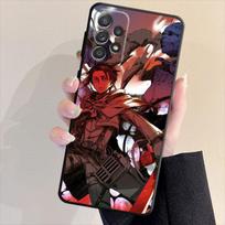 Silicone Matte Case For Samsung Galaxy A22 A23 A33 A72 A32 A71 A31 A51 A13 A21s A52 A53 A42 A91 A12 A73 Chainsaw Man Cover Samsung A11 black