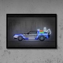 Meno neoninis spausdinimas, drobė, paveikslas, automobilis, filmo menas, plakatas, gatvės grafiti, sienos paveikslas, vaikų kambarys, dekoratyvinis paveikslas, namų dekoras, dovana 21cm×30cm NoFrame