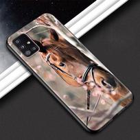 Gyvūnų arklio dėklas, skirtas Samsung Galaxy A51 A71 A50 A21s A31 A12 A41 A10 A70 A20e A30 A11 A40 A20s A02s A42 juodas dangtelis Samsung A02s