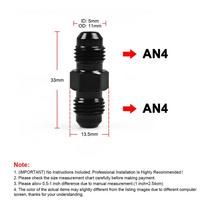 AN vyriškos plokštumos jungties jungiamosios movos jungiamosios detalės juodos aukštos kokybės AN4 AN6 AN8 AN10 tiesios reduktoriaus adapterio žarnos jungiamosios detalės AN4 TO AN4
