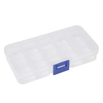 1x organizatorius papuošalų dėžutė plastikinis dėklas, lizdai talpyklos laikymo karoliukai papuošalai 10 Compartments