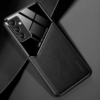 Prabangus odinis telefono dėklas, skirtas Samsung Galaxy A14 A24 A34 A54 M14 5G M04 A04 A04E A04S magnetinis silikono apsauginis dėklas For Samsung M14 5G juoda