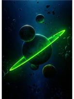 Anotacija Spalvinga kosmoso planetos galaktika Žvaigždėto dangaus plakatai ir spaudiniai Senovinė drobė Tapyba Sienų Paveikslas Kambario Namų dekoravimas 21x30cm No Frame