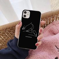 Line Art Simple Kiss Rose Sex Girl Body telefono dėklas, skirtas iPhone 13 8 7 6S Plus X 5S SE 2020 XR 11 12 mini pro XS MAX 6plus or 6s plus