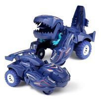 Nauji transformuojantys dinozaurai Automobilių deformacijos Automobilių žaislai Inercinis slydimas Dino automobilis Automatinė transformacija Žaislas berniukams Nuostabios dovanos Vaikų žaislas mėlyna