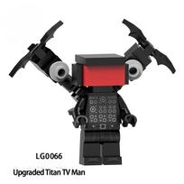 LG1009 Žaidimo veiksmo figūrėlė Priedai Statybiniai blokai Kūrybiniai veikėjai Modeliai Plytos Žaislai vaikams Dovana black