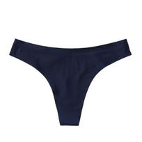 Women Sexy Ice Silk Seamless Thong Low-rise Smooth Briefs Breathable Cotton Crotch Comfortable Panties XL
