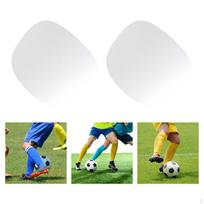 1 pora mini futbolo blauzdų apsaugų, futbolo treniruočių apsaugos, maža įranga, apsauga balta
