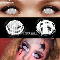 1 pora spalvotų minkštų kontaktinių lęšių Halloween Cosplay spalvoti kontaktiniai lęšiai akims Anime akių lęšiai balti lęšiai kontaktiniai lęšiai kosmetiniai spalvoti lęšiai akims