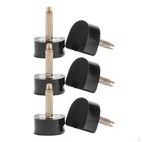 1 Poros šalmo laikiklis, kabliukas, palto laikiklis, juodas 9x9mm black