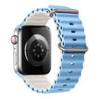 YurKem Dirželis Apple Watch Ultra Juosta 49mm 44mm 40mm 45mm 41mm 42mm 38mm silikoninė apyrankė iWatch serija 7 6 3 se 8 42mm 44mm 45mm 49mm gray