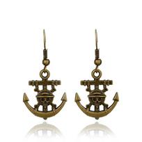 Anime One Piece Roronoa Zoro Cosplay Auskarai Sauron Ausų Klipsai Auksinis Pakabukas Kabliukai Auskarai Moterims Vyrams Papuošalai 3 vnt./komplektas brown