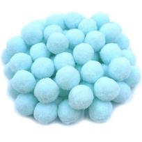 Handmade Material Multicolor Soft Kids Toy 18/25mm Pompones Fluffy Ball Pompom Clothing Decoration Jewelry Accessories Sewing Craft DIY  Jewelry 25mm 20Pcs šviesiai mėlyna spalva