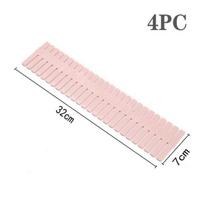 Stalčių organizatorius Skirtuvas Reguliuojamas Buitinis Laikymo spintelės Kombinuotas Skirstytuvas Apatinis trikotažas Kojinės Smulkmenos stalčiai stalas 37*7cm white