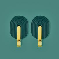 2 vnt. Plastikinis lipnus sieninis kabliukas Daugiafunkcinis vonios rankšluosčių laikiklis Virtuvės stiprus nano klijų kabliukas Durų galinės pusės krepšio/skrybėlės pakabinimo įtaisas balta