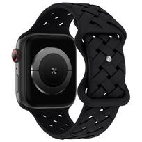 Sport Braided Silicone Strap For Apple Watch Band 44mm 40mm 45mm 49mm 38mm Breathable bracelet iwatch series 9 7 3 8 se ultra 2 38mm 40mm 41mm juoda