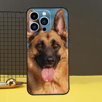 German Shepherd Dog Case For iPhone 13 12 11 14 Pro Max XS Max XR X 6S 7 8 Plus SE 2020 Back Cover Phone Case iPhone 6 6s black