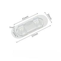 10 vnt. Vielos laikiklis Neperforuojamas sieninis kabelis Lipnus didelio klampumo laikymo ir tvirtinimo spaustuko kabelio laikiklis large  10 packs balta
