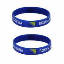 2vnt Bosnijos ir Hercegovinos vėliava Silikoninės apyrankės Sportinės apyrankės Nacionalinės vėliavos Riešo dirželis Vyriški Moteriški Motyvuojantys Guminiai aksesuarai 2pcs