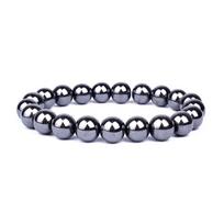 Natūralaus juodo obsidiano hematito tigro akies karoliukų apyrankės vyrams magnetinei sveikatos apsaugai moterims sielos papuošalai Pulsera Hombre