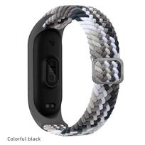Dirželis, skirtas „Mi Band“ 7 6 5 4 Elastinis reguliuojamas nailoninis pintas „Miband6 Miband 5 Correa“ apyrankė, skirta „Xiaomi Mi Band“ 4 3 5 6 apyrankei mi band 3 4 5 6