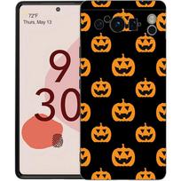 Rudens lapai krenta lapės moliūgas Helovino telefono dėklas skirtas Google Pixel 8 7 6 Pro 6A 7A 5G Minkštas silikoninis smūgiams atsparus TPU juodas dangtelis Pixel 7A orange