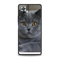 Britų trumpaplaukės katės telefono dėklas, skirtas Xiaomi Redmi Note 12 5G 10C 10 11 9 8 Pro Plus 9S 7 8T 9T 9A 8A 9C K50 K40 žaidimų dangtelis Redmi Note 9T
