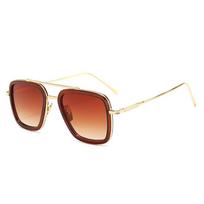 Charm Oculos Iron Retro akiniai nuo saulės Tony Stark Style Moterų kvadratiniai Vyriški akiniai Unisex akiniai nuo saulės