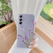 Gėlės raštuotas minkštas skaidrus silikoninis telefono dėklas, skirtas Samsung Galaxy A55 A54 A34, skirtas Samsung S24 S23 ultra fotoaparatui, smūgiams atsparus apsauginis dangtelis Samsung Galaxy S10 4G