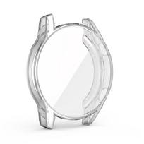 Dengiamas TPU apsauginis dėklas, skirtas Huawei Watch GT2 42mm 46mm pilnai dengiantis ekrano apsaugas korpusas buferio dangtelis GT2 42mm skaidrios baltos spalvos