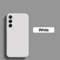 Skirtas Samsung A55 A15 A54 Case Minkštas skystas silikoninis telefono dėklas, skirtas Samsung Galaxy A55 A15 A54 5G smūgiams atsparus dangtelis, skirtas Samsung A55 For Samsung A55 5G balta