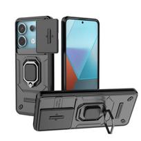 Skirta Xiaomi Redmi Note 13 Pro 5G Case Slide Camera Protect Magnet Ring Armor Telefono dėklai, skirti Redmi Note13 Pro 13Pro 5G Galinis dangtelis Redmi Note 13 Pro 5G juoda