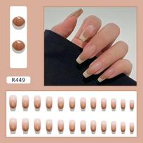 Wearing Armor Long Simple Nail Piece 24 Pieces Practice Armor Wearing Nail Piece Nail