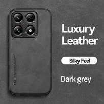 Avikailio Odos Telefono Dėklas Xiaomi 14T Pro 15 13T Matinis Smūgiams Atsparus Apsauginis Galinis Dangtelis Su Metaline Plokštele Palaiko Automobilinį Laikiklį For Xiaomi 15 tamsiai pilka spalva