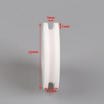 8*50*12mm U formos griovelio ritininis kreipiamasis ratukas Pom Nailono griovelis Plieninės vielos lyno guolis 5MM