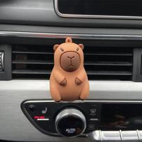 Lovely Car Air Outlet Fragrance Freshener Kapibala Ornament Air Fragrance Clip Perfume Diffuser Clip Decoration Accessories gray