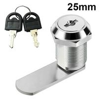 Cam Lock Drawer Cabinet Lock 16-30mm Mail Box Circular Lock Furniture Door Drawer Locker 2 Key Filing Cabinet Security Hardware