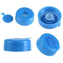 5Pcs Blue Gallon Drinking Water Bottle Screw on Cap Replacement Anti Splash Lids