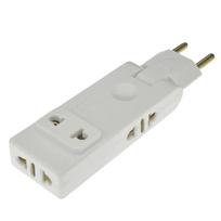 4 viename sieninio lizdo ilgintuvas Eu elektros lizdas 180 laipsnių kištuko adapteris Kelioninis adapteris nešiojamas maitinimo keitiklis balta