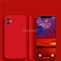 Samsung Galaxy A06 dėklas Skystas silikonas TPU Paprastas telefono apsauginis dangtelis Samsung A06 Dangtelis Guminis Samsung Galaxy A06 dėklas A06 raudona