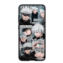 Telefono dėklas Samsung Galaxy S25 S24 S23 iPhone 16 15 Xiaomi Redmi Note 14 13 12 16E 11 ProOPPO Moto Huawei Gojo Satoru Jujutsu Kaisen Anime Dangtelis for Motorola Edge 30 neo rausvai ruda