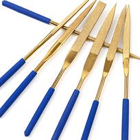 Deimantiniai dildės su titano danga 3x140 Flat