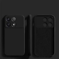 Poco X6 X 6 Pocox6 Pro 5G dėklas Prabangūs skysto silikono telefono dėklai Xiaomi Poco X6 X 6 Pro Pocox6 Pro 5G Apsaugantis nuo smūgių minkštas dangtelis For Poco X6 Pro juoda